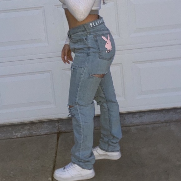 Jeans | Custom Playboy Mom Jeans | Poshmark
